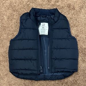 GAP Kids Dark Blue Quilted Vest
